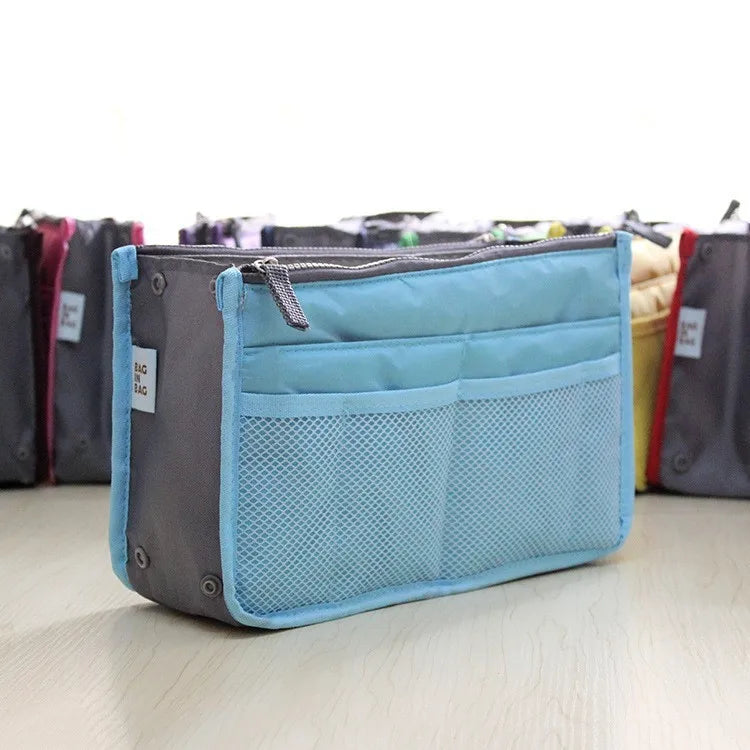 Women's Small Zipper Bag Cosmetic Organizer Travel Handbag