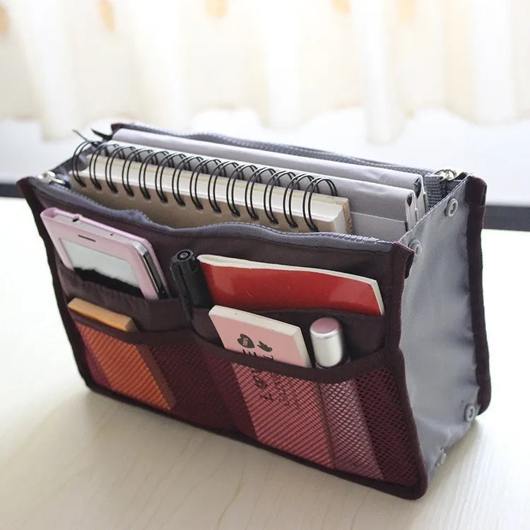 Women's Small Zipper Bag Cosmetic Organizer Travel Handbag