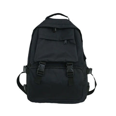 Lady Student Nylon Shoulder Schoolbag Backpack Bookbag