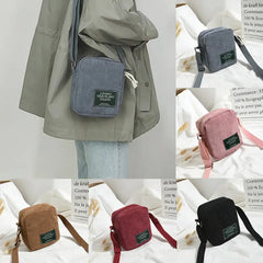 Corduroy Satchel Tote Purse Mini Shoulder Bag Phone Bags