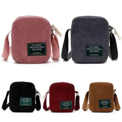 Corduroy Satchel Tote Purse Mini Shoulder Bag Phone Bags