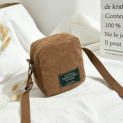 Corduroy Satchel Tote Purse Mini Shoulder Bag Phone Bags
