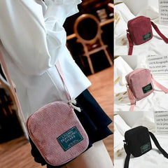 Corduroy Satchel Tote Purse Mini Shoulder Bag Phone Bags