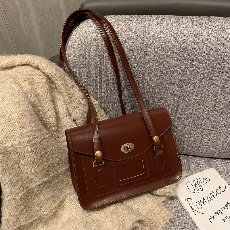 Vintage Chain Shoulder Crossbody Bags for Women High Tote Handbags