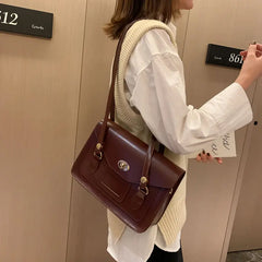 Vintage Chain Shoulder Crossbody Bags for Women High Tote Handbags
