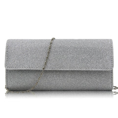 Glitter Dinner Purse Golden Wedding Clutch Chain Wallet Women Shoulder Crossbody