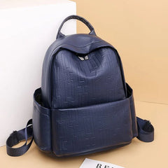 Soft Leather Backpack Women Large Capacity Travel Shoulder Bags Girls School Bag