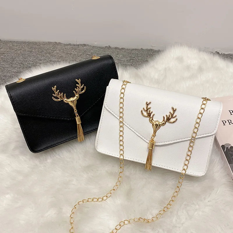 Women Crossbody Bag PU Leather Small Flap Messenger Bag for Ladies