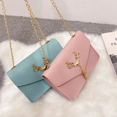 Women Crossbody Bag PU Leather Small Flap Messenger Bag for Ladies