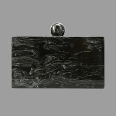 Vintage Marble Acrylic Messenger Bag Ink Painting Clutch Party Handbag