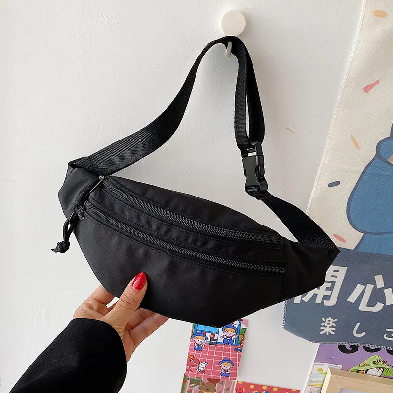 Men Women Waist Bum Bag Belt Money Pouch Wallet Zip Travel Hiking Bag
