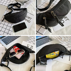 Men Women Waist Bum Bag Belt Money Pouch Wallet Zip Travel Hiking Bag