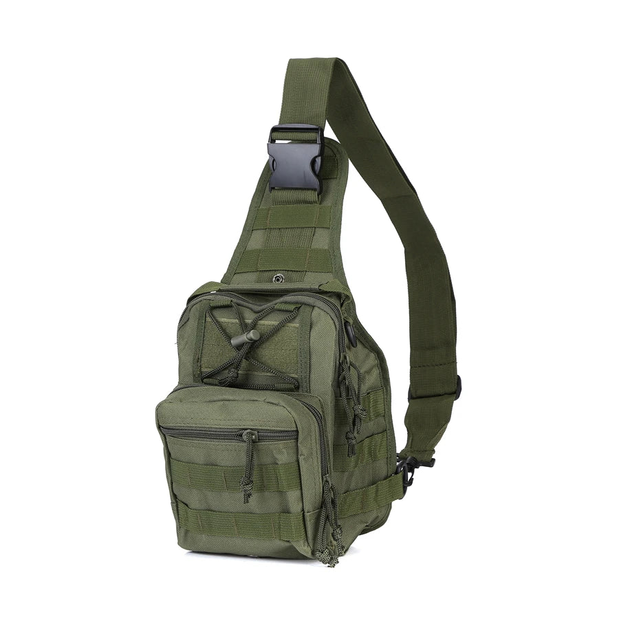 Men's Military Crossbody Messenger Chest Bag Casual Single Shoulder Pack