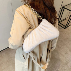 Daily Women Shoulder Bags Casual Chain Strap Handbag Large Capacity