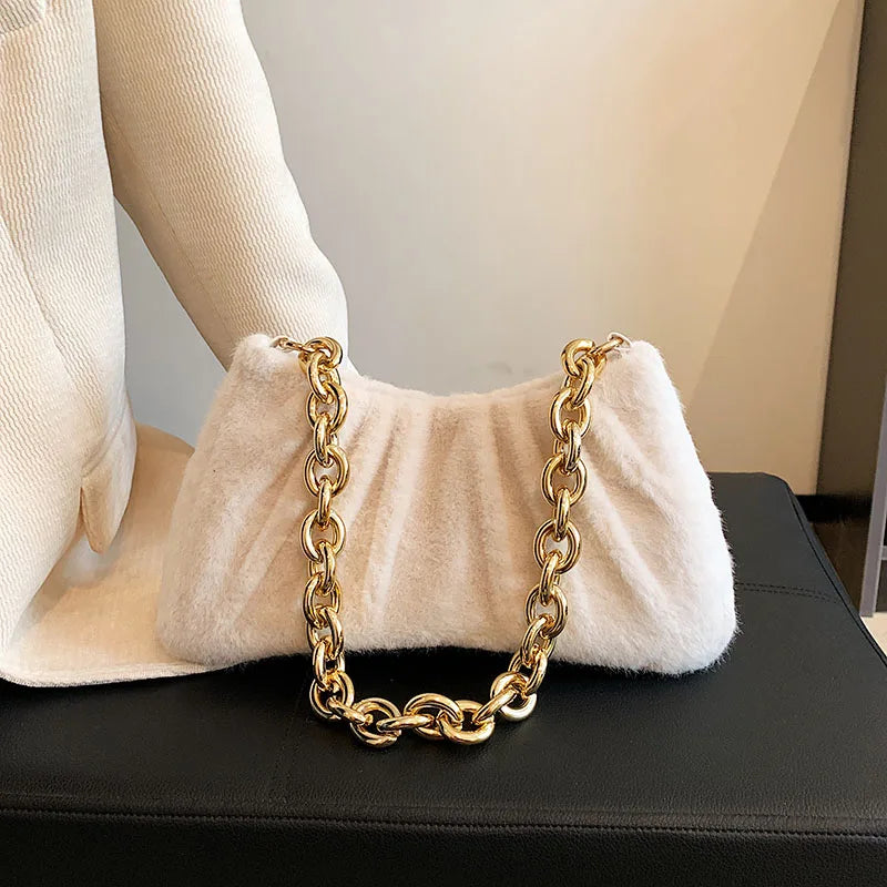 Daily Women Shoulder Bags Casual Chain Strap Handbag Large Capacity