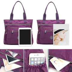 Women's Nylon Shoulder Bag Large Capacity Tote Shopping Bag