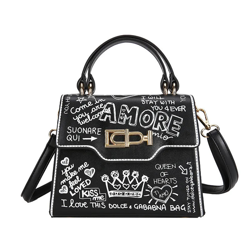 Vintage Mini Crossbody Bag for Women High Zipper Handbag Tote Female Flap