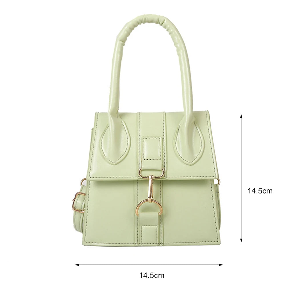 Mini Crossbody Bag PU Leather Top-Handle Ladies Shoulder Casual Messenger Handba