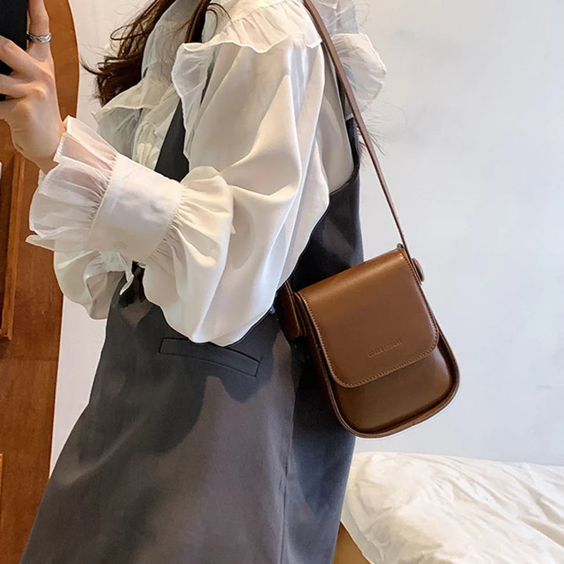 Mini PU Leather Crossbody Bag for Women Summer Shoulder Side Bag Clutch Bolsas