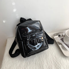 Mini Women Backpack Transparent PVC Girls School Bags Student Small Bookbags