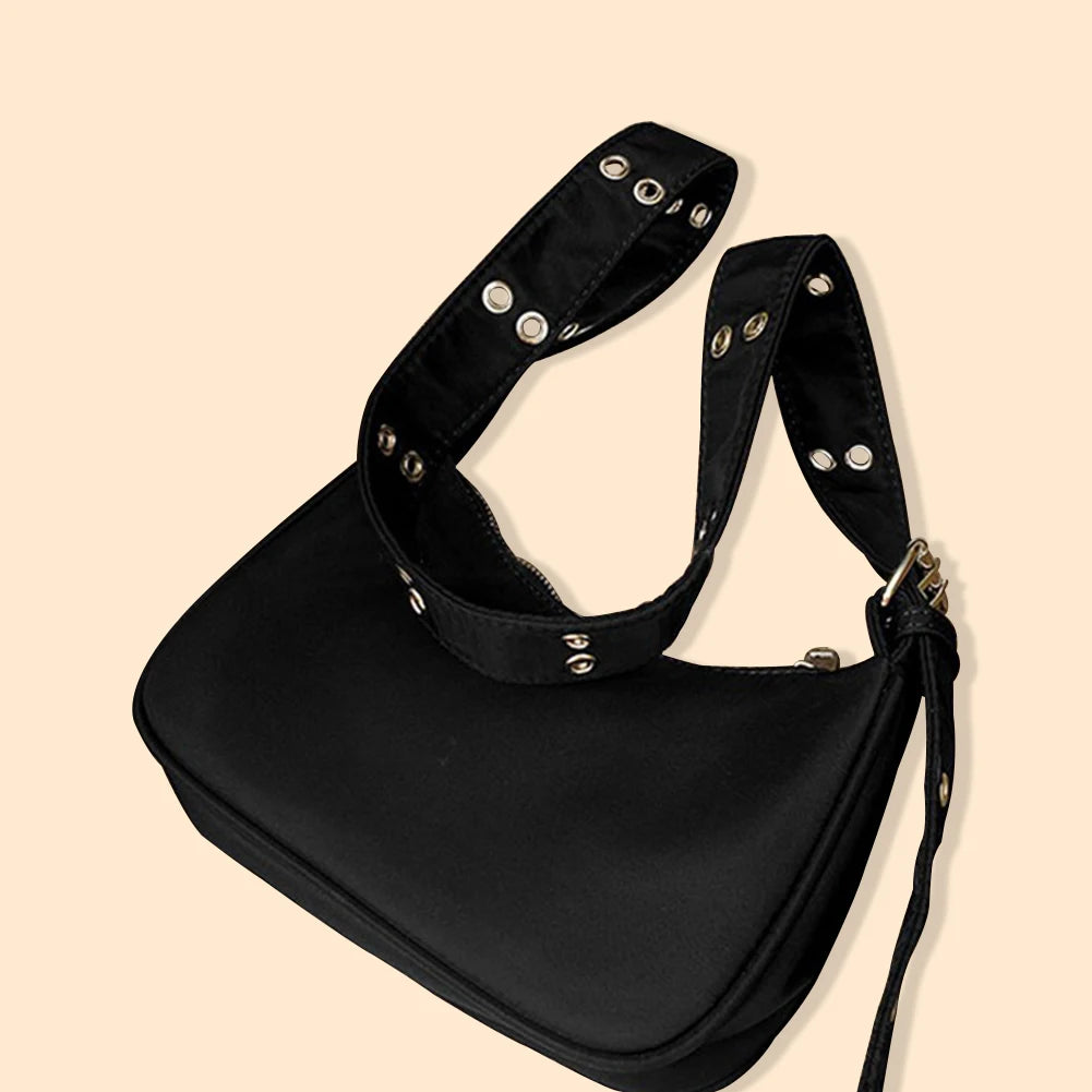 Nylon Shoulder Underarm Bag For Women Female Casual Street Crossbody Bags