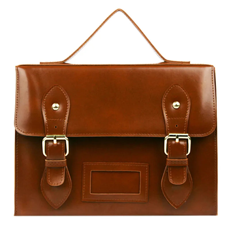 Vintage Oil Pu Leather Women Messenger Bag Handbag Shoulder Crossbody