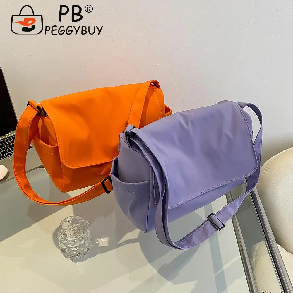 Oxford Cloth Ladies Shoulder Crossbody Bag Portable Travel Zipper Handbag