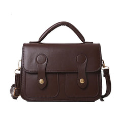 PU Diagonal Cross Bag Female Shoulder Bag Solid Handbags Women Messenger Bags
