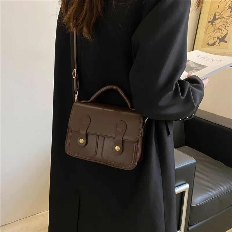 PU Diagonal Cross Bag Female Shoulder Bag Solid Handbags Women Messenger Bags