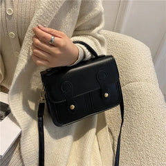 PU Diagonal Cross Bag Female Shoulder Bag Solid Handbags Women Messenger Bags