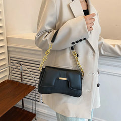 PU Female Niche Chain Belt Bag Portable Messenger Bag Large Capacity