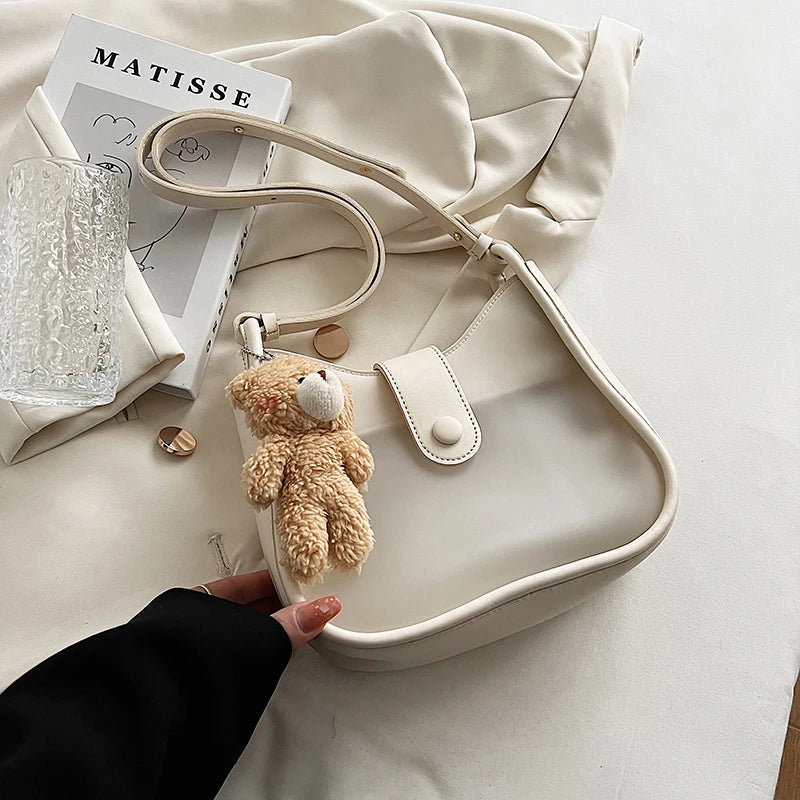 PVC Transparent Shoulder Bag for Women Crossbody Handbag