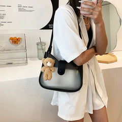 PVC Transparent Shoulder Bag for Women Crossbody Handbag