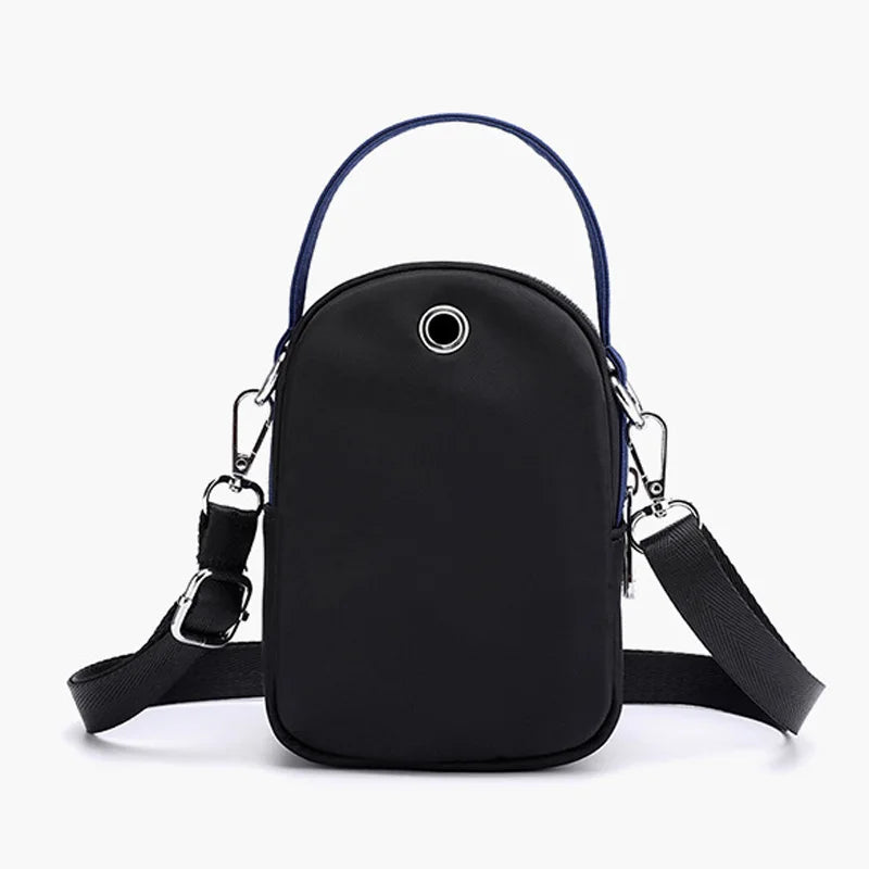 Phone Bag Shoulder Wallet Case with USB Hole for Samsung/iPhone