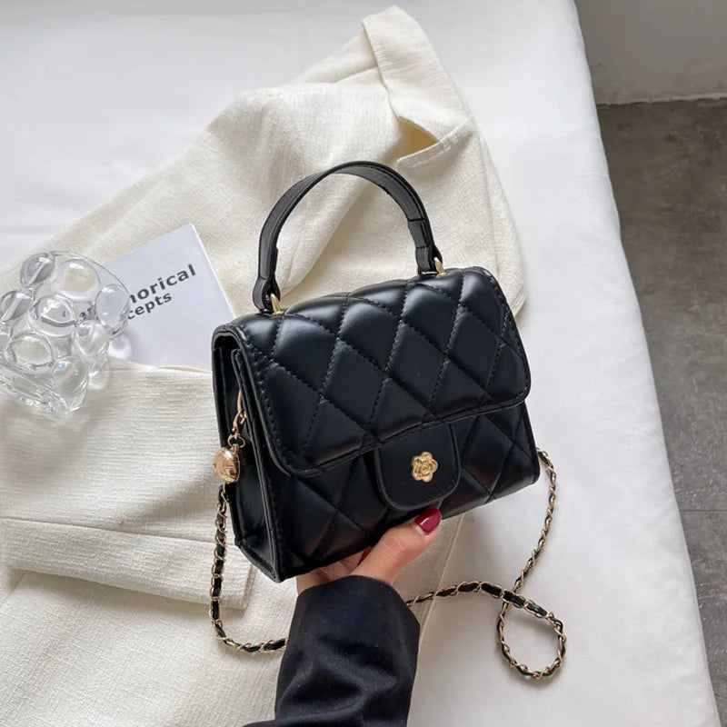 Plaid Shoulder Bag Casual Chain Strap Crossbody Bags For Women Handbags