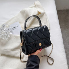 Plaid Shoulder Bag Casual Chain Strap Crossbody Bags For Women Handbags