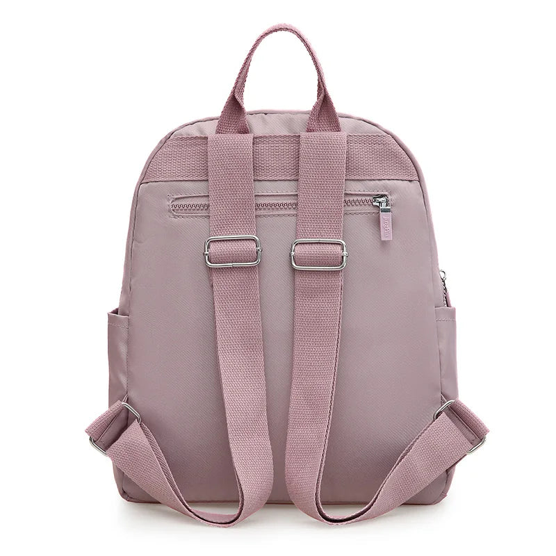 Plaid Women Backpack Durable Fabric Oxford School Bag Pretty Style Girls School