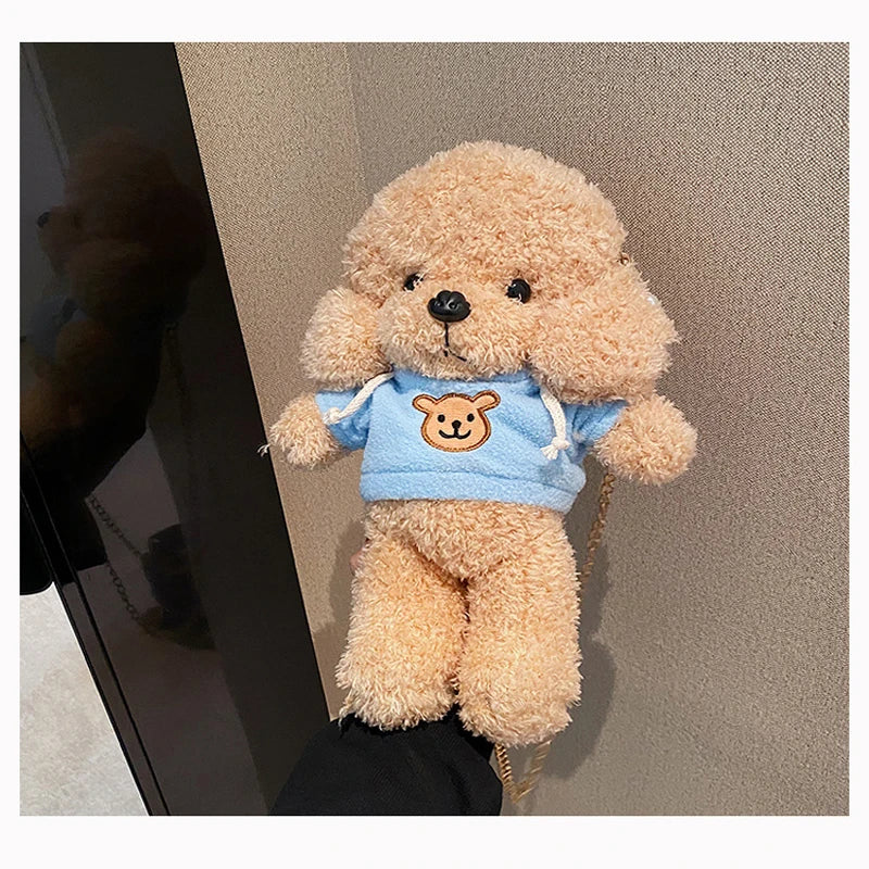 Plush Cartoon Doll Crossbody Wool Lamb Bag