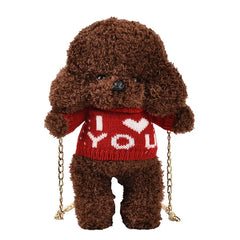 Plush Cartoon Doll Crossbody Wool Lamb Bag
