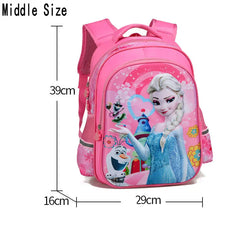 Princess Backpack Orthopedics School Bags for Kids Girls Elementary