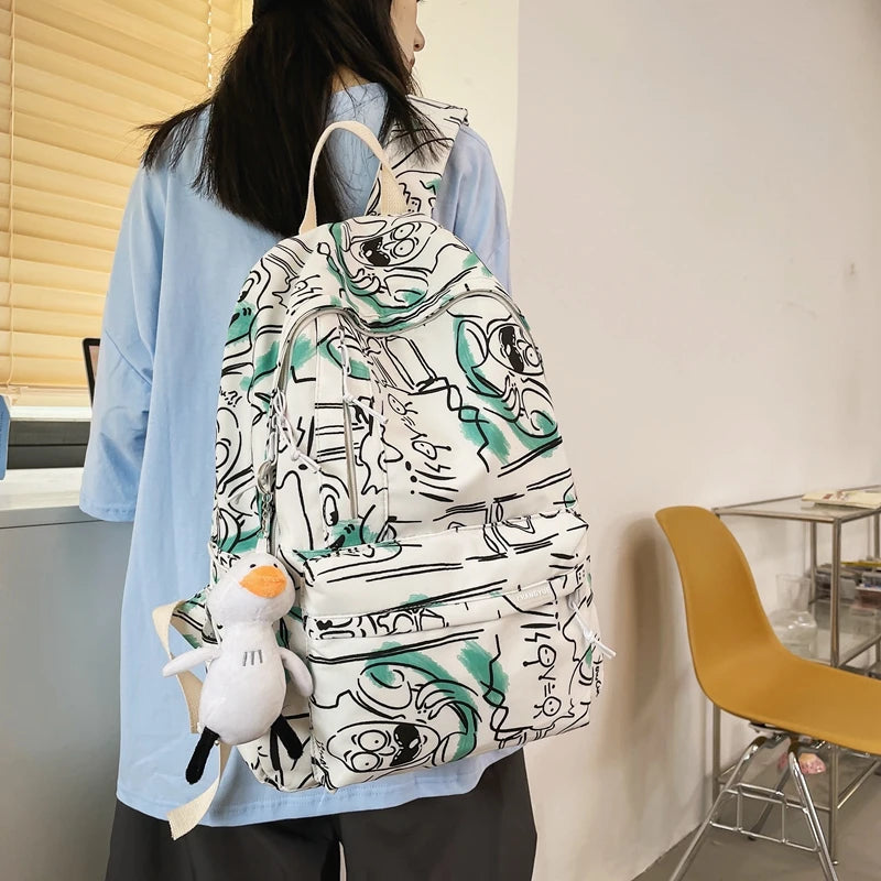 Waterproof Women Backpack Boy Sports Bag Style Schoolbag For Teenage Girls