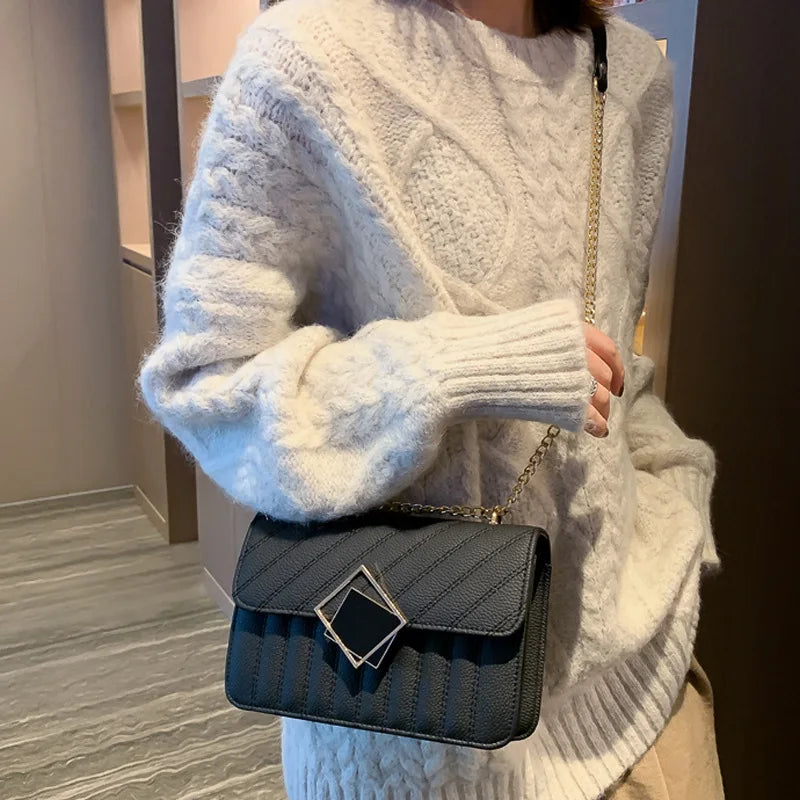 Women's Small Crossbody Bag with Special Lock, Travel Shoulder Purse