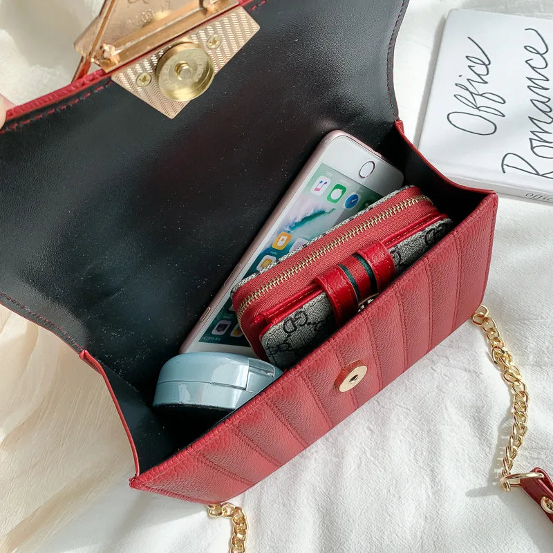 Women's Small Crossbody Bag with Special Lock, Travel Shoulder Purse