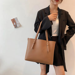 Vintage Bucket Shoulder Bag - Large Capacity Messenger Bag for Women