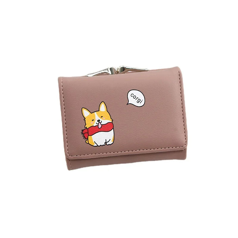 PuppyPattern Women Wallets Leather Small Zipper Female Mini Purses
