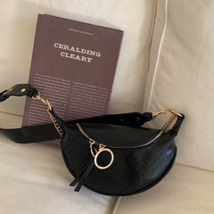 PU Leather Chain Crossbody Bag Small Shoulder Messenger Lady Waist Bag