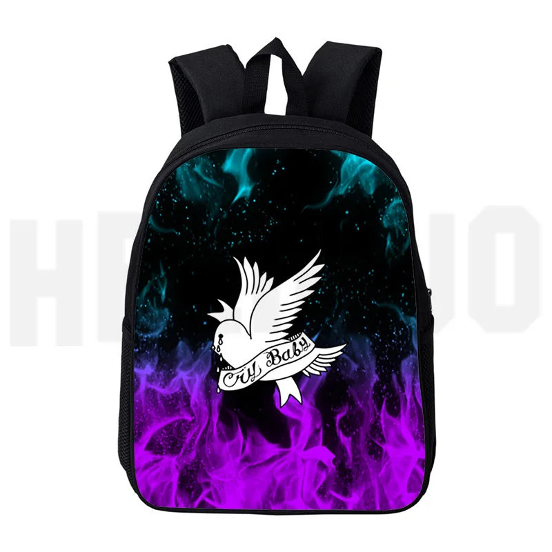 Lil Peep Backpack Women Student Schoolbag Print Hip Hop Teenage Girls Cosmetic B