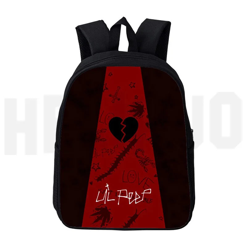 Lil Peep Backpack Women Student Schoolbag Print Hip Hop Teenage Girls Cosmetic B