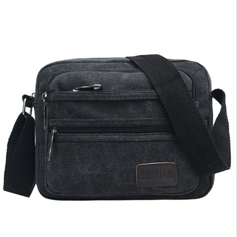 Casual Canvas Shoulder Bag Outdoor Diagonal Unisex Messenger Bag