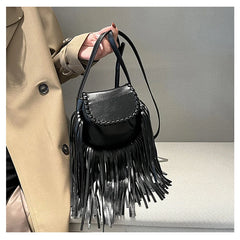 Vintage Tassel Shoulder Bag For Women
